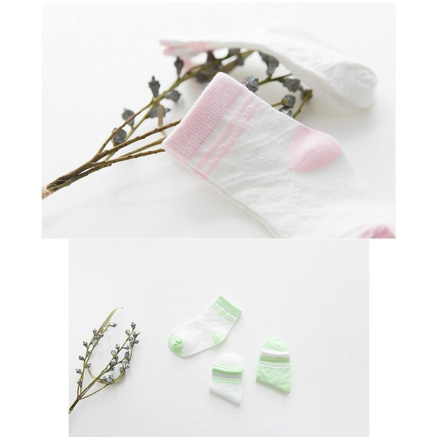 靴下 クルーソックス 子供用 キッズ ベビー 女の子 男の子 3足組 3枚セット 赤ちゃん メッシュ かわいい シンプル 白 ホワイト パンチング 春 Sox おとりよせ Com 通販 Yahoo ショッピング