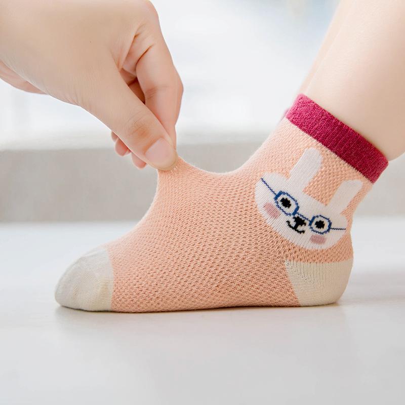 靴下 ソックス ショート 5足セット キッズ ベビー ジュニア 子供 男の子 女の子 メッシュ 通気性 イラスト ボーダー ドット かわいい おしゃれ Sox おとりよせ Com 通販 Yahoo ショッピング