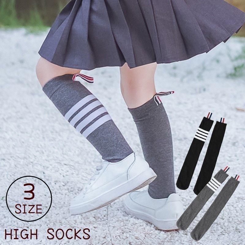 ハイソックス キッズソックス 子供服 キッズ服 子供用 ソックス 靴下 膝丈 ライン トリコロールカラー タグ 左右非対称 アシンメトリー グレー ブ Sox おとりよせ Com 通販 Yahoo ショッピング
