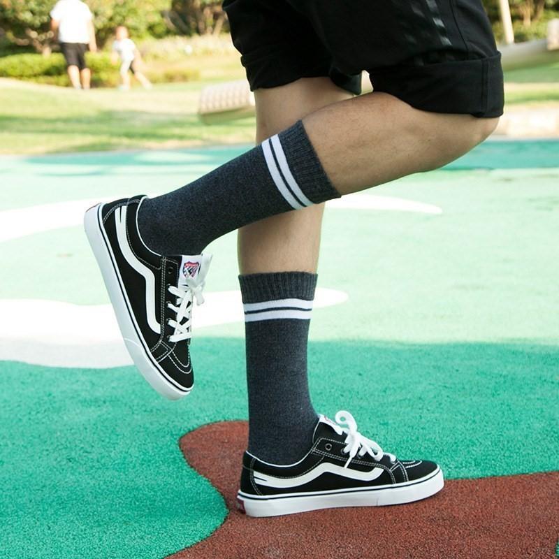 靴下 五本指ソックス 五本指靴下 クルーソックス メンズ 男性 ファッション小物 くつした クルー丈 ライン入り 線入り おしゃれ スポーティ カジュ Sox おとりよせ Com 通販 Yahoo ショッピング