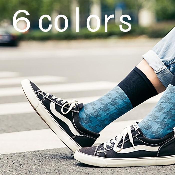 クルーソックス チューブソックス メンズ カジュアル おしゃれ 秋 冬 暖かい 防寒 かっこいい チェック バイカラー 千鳥格子 Sox 8 おとりよせ Com 通販 Yahoo ショッピング