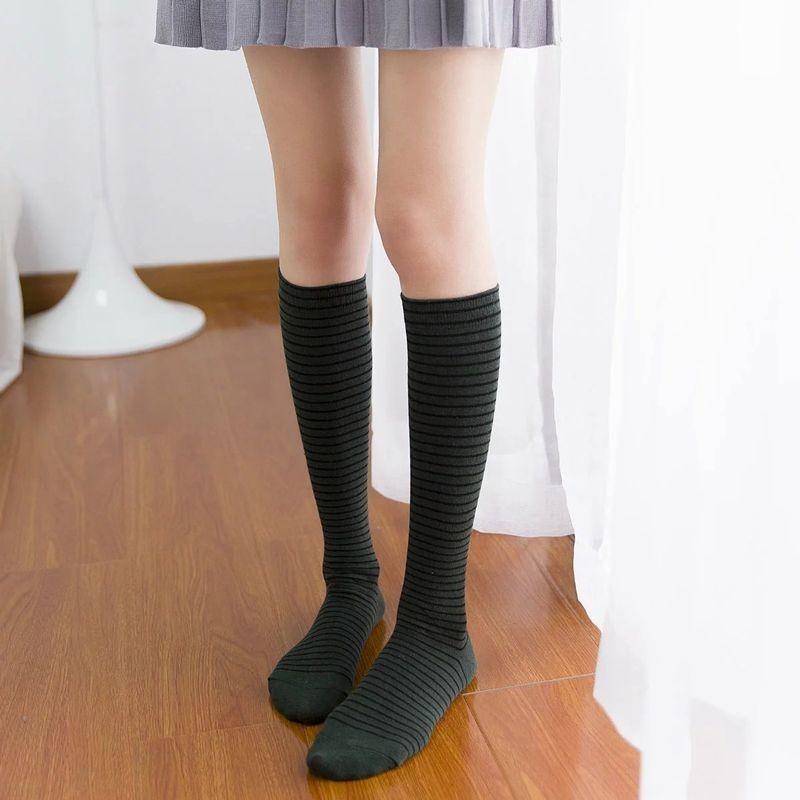 ハイソックス 靴下 レディース ソックス ボーダー レトロ かわいい 女の子 おしゃれ 女性 高校生 中学生 通学 学校 カジュアル Sox 979 おとりよせ Com 通販 Yahoo ショッピング