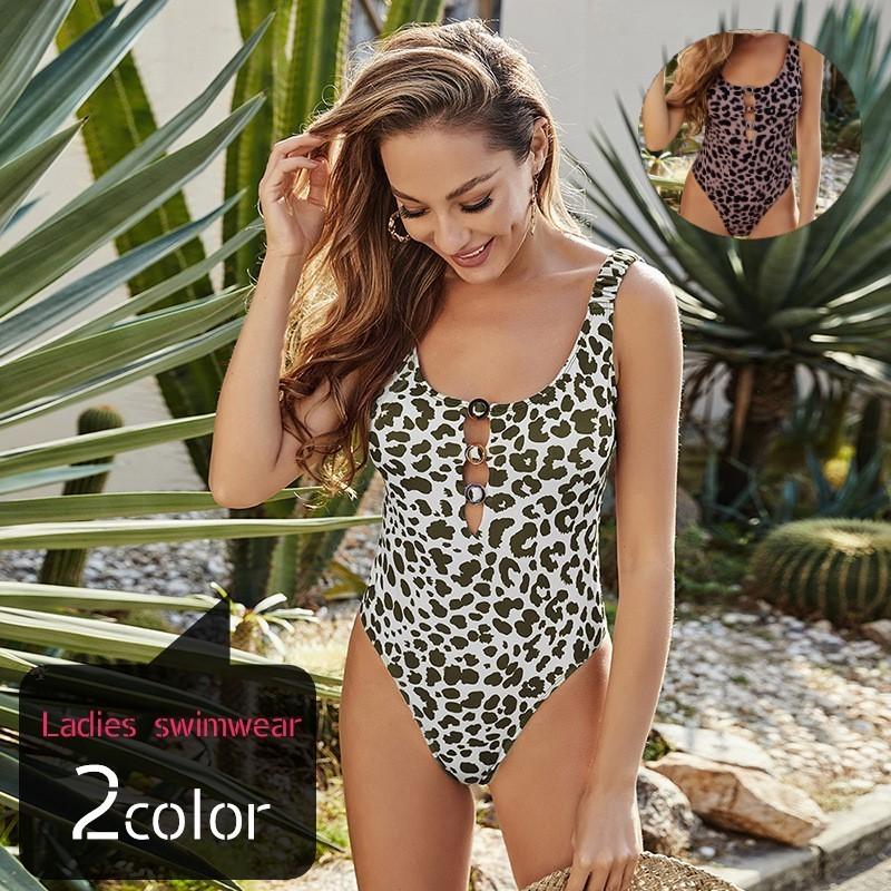 水着 ワンピース スイムウェア レディース 女性 レオタードタイプ 総柄 レオパード ヒョウ柄 ピンク ホワイト セクシー おしゃれ 大人っぽい 海水 Swim おとりよせ Com 通販 Yahoo ショッピング