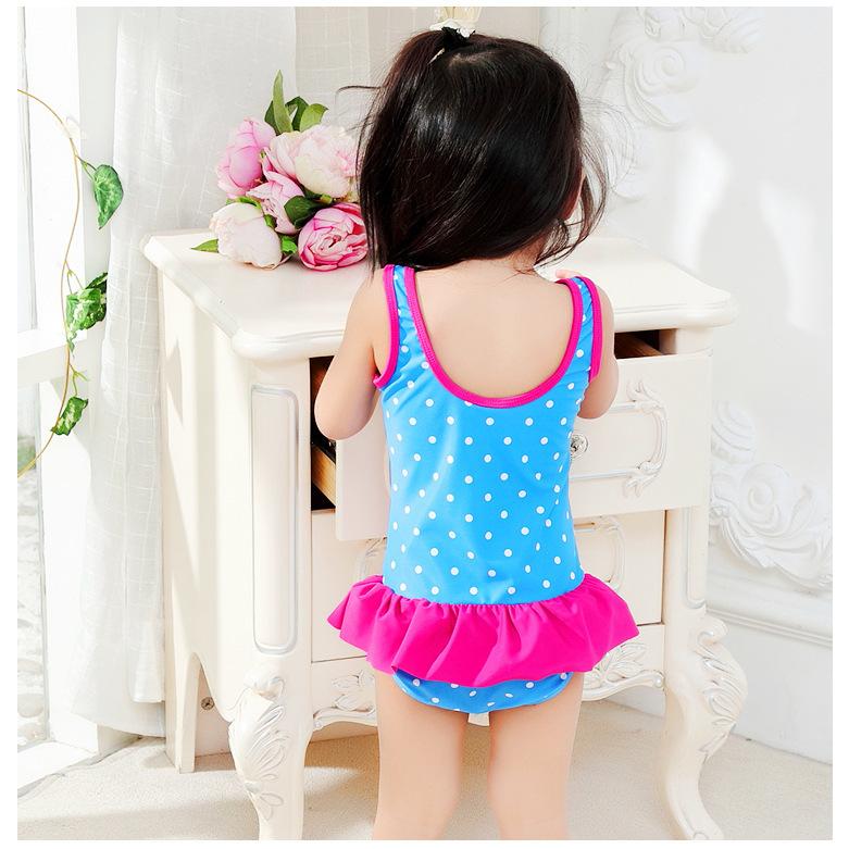 水着 ワンピースタイプ キッズ 子供用 女の子 スイムウェア 袖なし ノースリーブ フリル リボン イラスト プリント ドット柄 お洒落 かわいい 夏 Swim おとりよせ Com 通販 Yahoo ショッピング