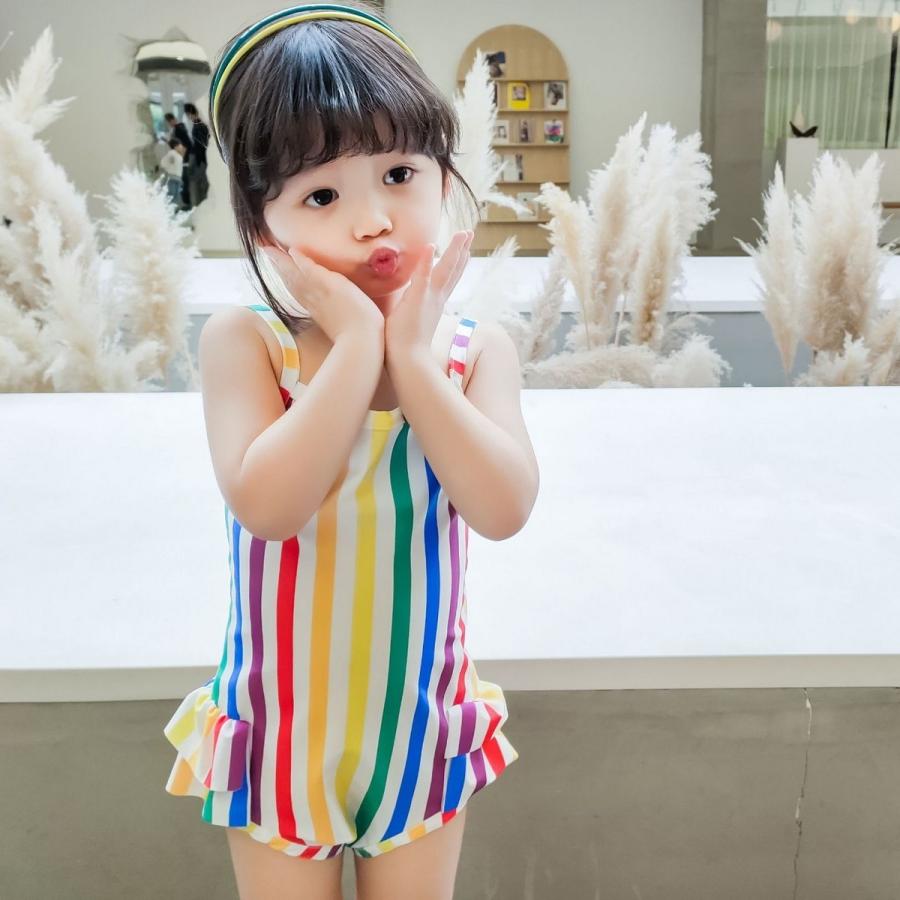 子供用水着 ワンピースタイプ スイムウェア キッズ 女の子用 フリル 海水浴 プール ビーチ 水遊び スイミング かわいい 可愛い ガーリー 夏 レイ Swim おとりよせ Com 通販 Yahoo ショッピング
