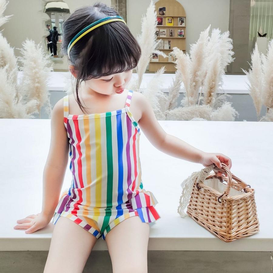子供用水着 ワンピースタイプ スイムウェア キッズ 女の子用 フリル 海水浴 プール ビーチ 水遊び スイミング かわいい 可愛い ガーリー 夏 レイ Swim おとりよせ Com 通販 Yahoo ショッピング