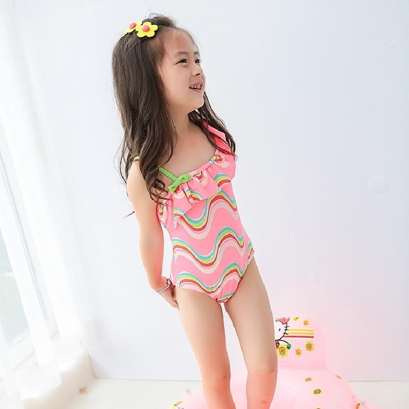 アメリカ直輸入 チェリー柄 12 150cm ピンナップガール プール ボーダー ワンピース 可愛い 女の子 子供用 水着 海 New Arrival 子供用