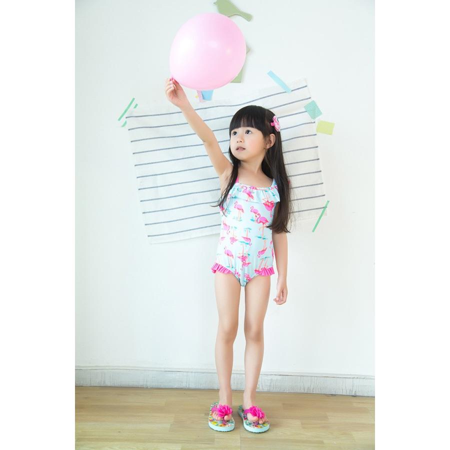 水着 ベビー キッズ 女の子 ワンピース フラミンゴ フリル アシンメトリー かわいい オシャレ スイムウエア 90cm 100cm 110cm 11 Swim おとりよせ Com 通販 Yahoo ショッピング