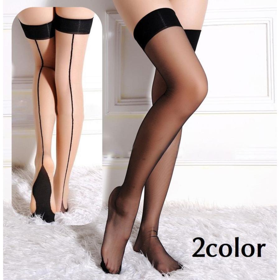ガーターストッキング バックシームストッキング シアータイツ サイハイ 太もも丈 レディース バックライン オーバーニー ニーハイ コスプレ コスチュ Tai おとりよせ Com 通販 Yahoo ショッピング