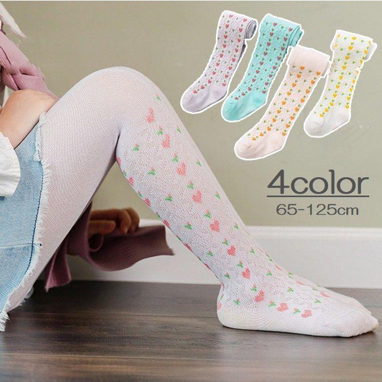 タイツ キッズ ベビー 赤ちゃん 子供用 女の子 レッグウェア ハート 花柄 ガーリー かわいい おしゃれ 通園 通学 おでかけ 子供 女児 ストッキ Tai おとりよせ Com 通販 Yahoo ショッピング