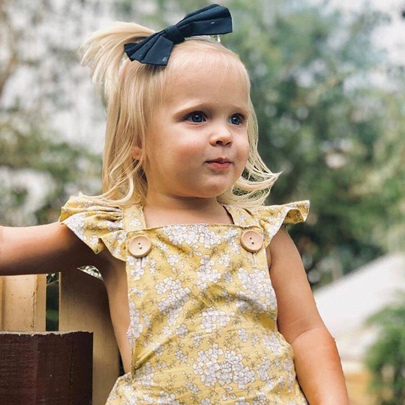 ロンパース カバーオール 正規激安 子供服 子ども用 ベビー 赤ちゃん 半袖 小花柄 お出かけ ボタン かわいい フリル おしゃれ