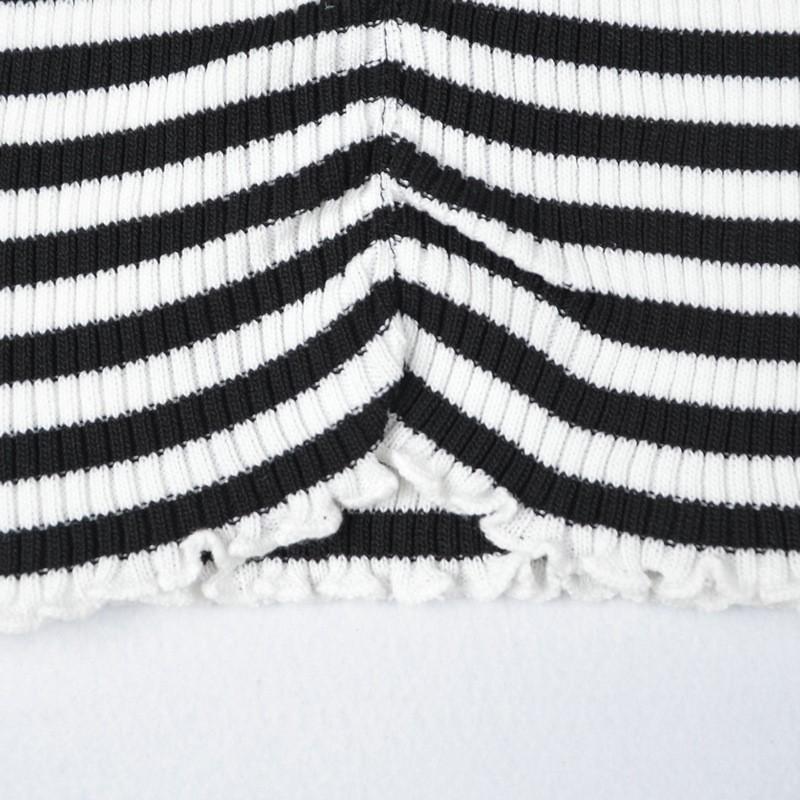 カットソー ニット レディース トップス 長袖 オフショルダー ボーダー デコルテライン フリル カジュアル シンプル ショート丈 かわいい 秋 冬 Top おとりよせ Com 通販 Yahoo ショッピング