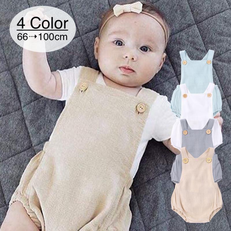 ロンパース オーバーオール サロペットパンツ ベビー 赤ちゃん 無地 ノースリーブ かわいい シンプル 出産祝い 子供用 乳児 新生児 記念撮影 外出 Top おとりよせ Com 通販 Yahoo ショッピング
