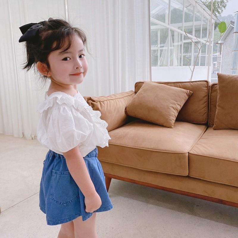 ブラウス 半袖 レース キッズ ベビー 刺繍 かわいい 女の子 女児 夏服 子供服 子供用 ホワイト バックボタン 花柄 Top おとりよせ Com 通販 Yahoo ショッピング