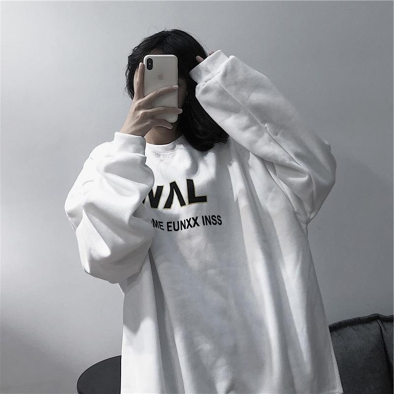 トレーナー 長袖 レディース ラウンドネック トップス 女性 プルオーバー ゆったり ダボダボ マニッシュ 無地 ロゴ おしゃれ カジュアル ストリー Top 007 おとりよせ Com 通販 Yahoo ショッピング