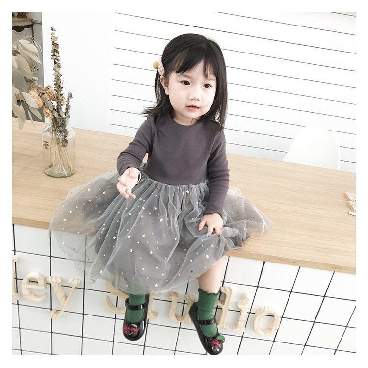 ドッキングワンピース 長袖 ラウンドネック チュールスカート ミモレ丈 膝下 重ね着風 フェイクレイヤード 子供用 キッズ フレアスカート Aライン Top おとりよせ Com 通販 Yahoo ショッピング
