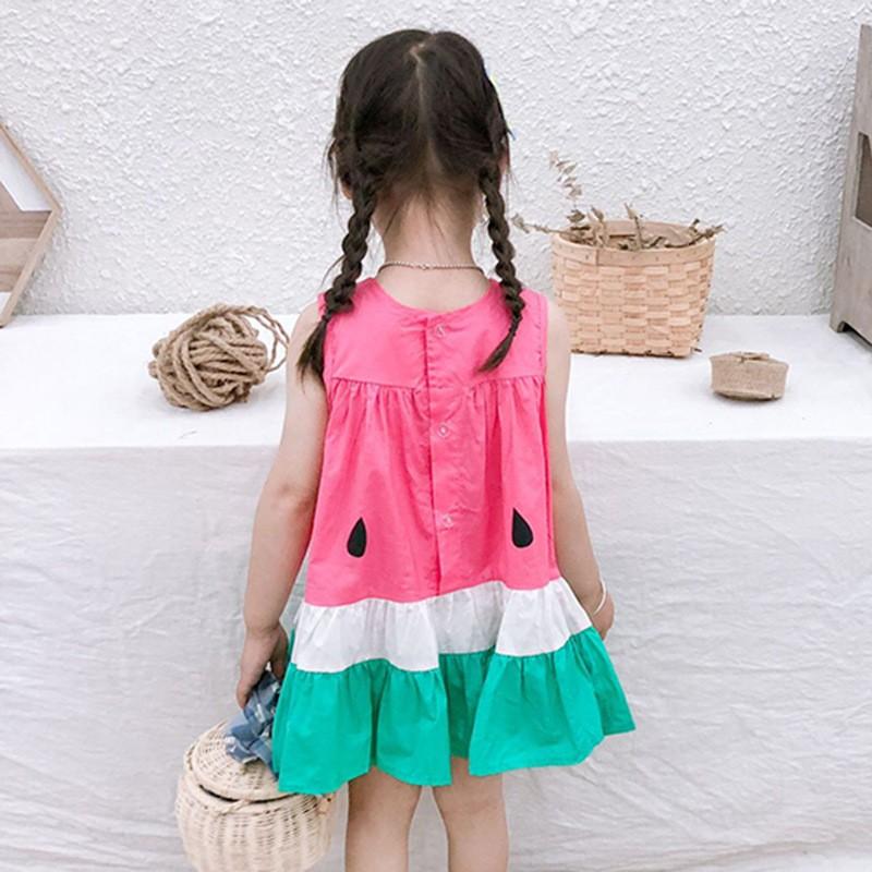 ワンピース キッズ 子供用 ドレス スイカ柄 ティアード フレア ノースリーブ ひざ丈 ラウンドネック Aライン おしゃれ きれい かわいい パーティ Top 119 おとりよせ Com 通販 Yahoo ショッピング