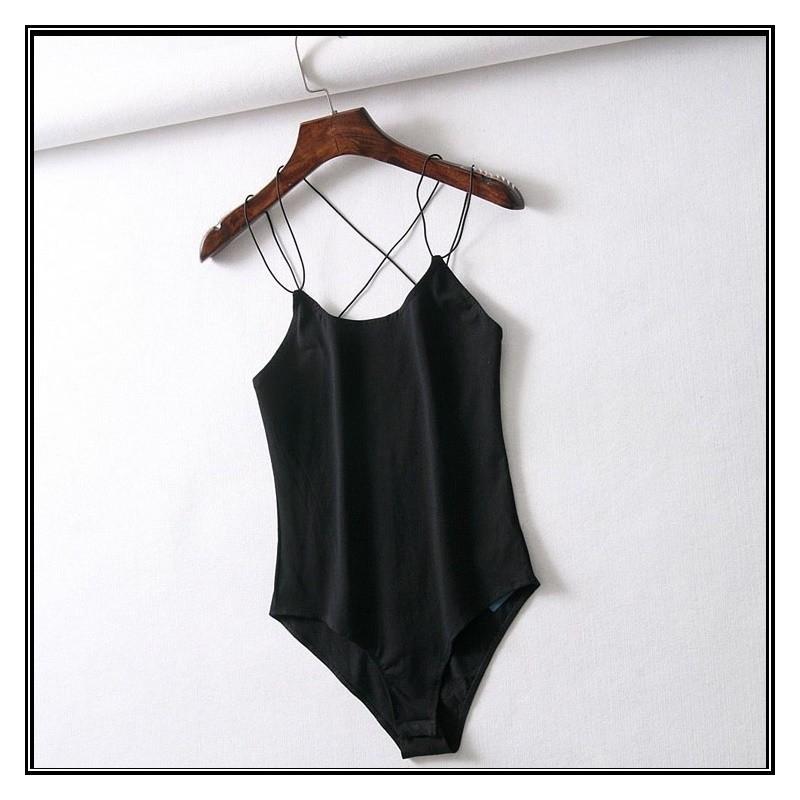 キャミソール レディース トップス クロスストラップ ボディブリファー ボディスーツ 股下スナップボタン 背中開き カジュアル セクシー 単色 シンプ Top おとりよせ Com 通販 Yahoo ショッピング