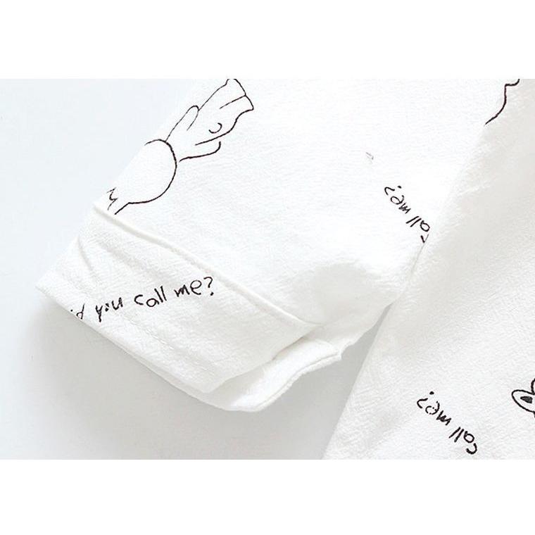 長袖シャツ ブラウス 子供服 キッズ ベビー 男の子 女の子 前開き 襟付き クマ イラスト プリント かわいい おしゃれ Top おとりよせ Com 通販 Yahoo ショッピング