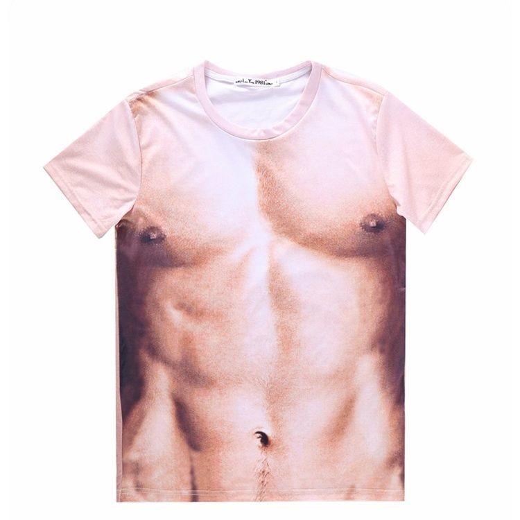 フェイクtシャツ フェイクプリントtシャツ 3d 立体 半袖tシャツ トップス 夏 メンズ 男性用 筋肉プリント マッチョ フェイクマッスル セクシ Top おとりよせ Com 通販 Yahoo ショッピング