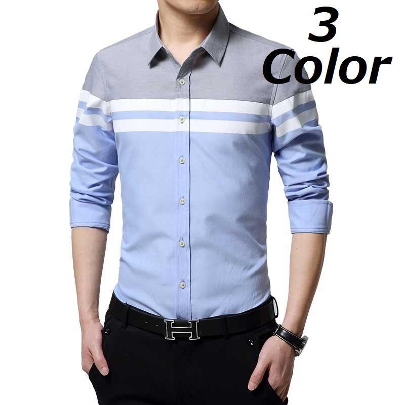 シャツ カジュアルシャツ 長袖シャツ Yシャツ 長袖 ロング コットン メンズファッション トップス シンプル メンズ 男性 かっこいい おしゃれ Top 515 おとりよせ Com 通販 Yahoo ショッピング