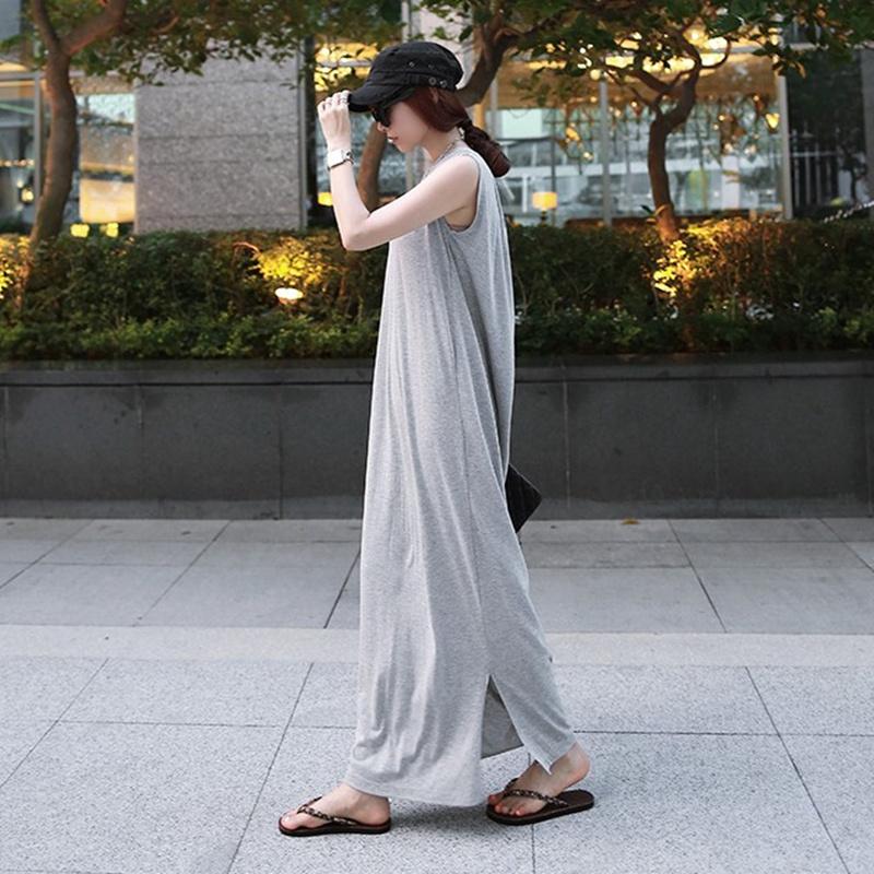 ワンピース ロング マキシ丈 レディース マキシワンピ カットソーワンピース マキシ丈ワンピース ロングワンピース ノースリーブ タンクトップ 袖なし Top おとりよせ Com 通販 Yahoo ショッピング