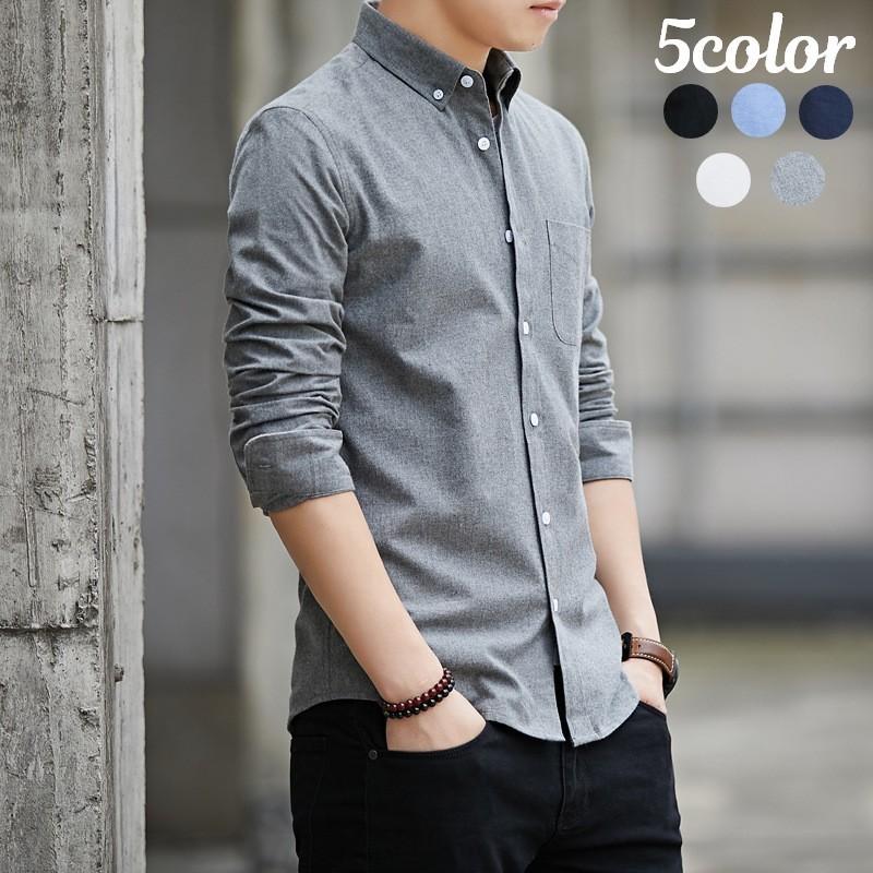 ボタンダウンシャツ オックスフォードシャツ カジュアルシャツ 長袖 メンズ トップス 羽織り おしゃれ きれいめ シンプル 無地 単色 ソリッドカラー Top おとりよせ Com 通販 Yahoo ショッピング