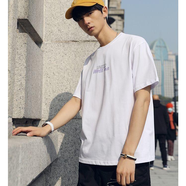 Tシャツ トップス メンズ 半袖 男性 プリントtシャツ ラウンドネック 丸首 カジュアル メンズファッション 春夏 シンプル ラフ 単色 ホワイト Top おとりよせ Com 通販 Yahoo ショッピング