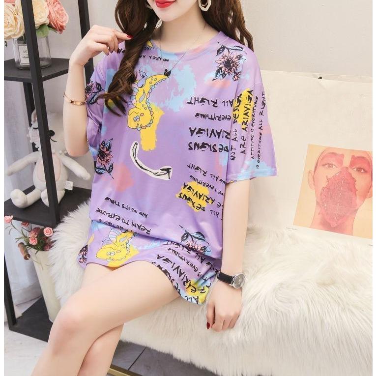 チュニック レディース トップス 半袖 クルーネック プルオーバー カットソー チュニックワンピース 英字ロゴ プリント 恐竜 イラスト おしゃれ 可 Top おとりよせ Com 通販 Yahoo ショッピング