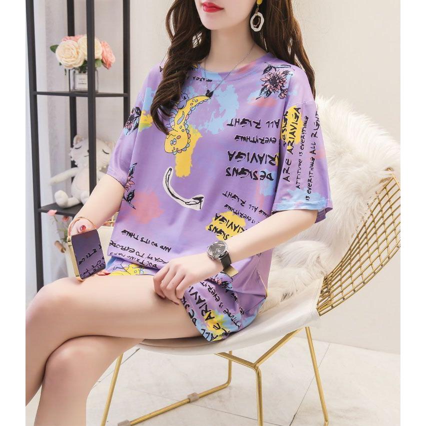 チュニック レディース トップス 半袖 クルーネック プルオーバー カットソー チュニックワンピース 英字ロゴ プリント 恐竜 イラスト おしゃれ 可 Top おとりよせ Com 通販 Yahoo ショッピング