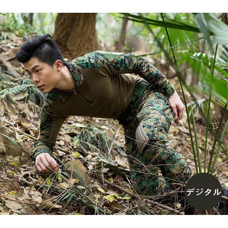 迷彩服 長袖 サバゲー コンバットシャツ タクティカル 戦闘服 メンズ トップス カモフラージュ サバイバルゲーム ミリタリー 迷彩柄 男性用 紳士用 Top おとりよせ Com 通販 Yahoo ショッピング