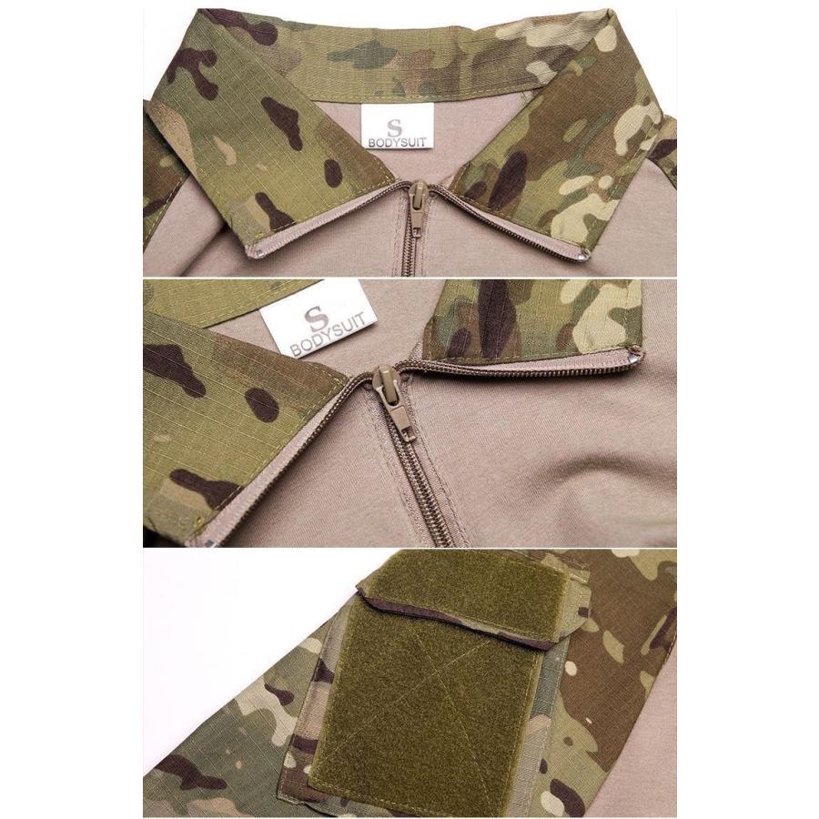 迷彩服 長袖 サバゲー コンバットシャツ タクティカル 戦闘服 メンズ トップス カモフラージュ サバイバルゲーム ミリタリー 迷彩柄 男性用 紳士用 Top おとりよせ Com 通販 Yahoo ショッピング