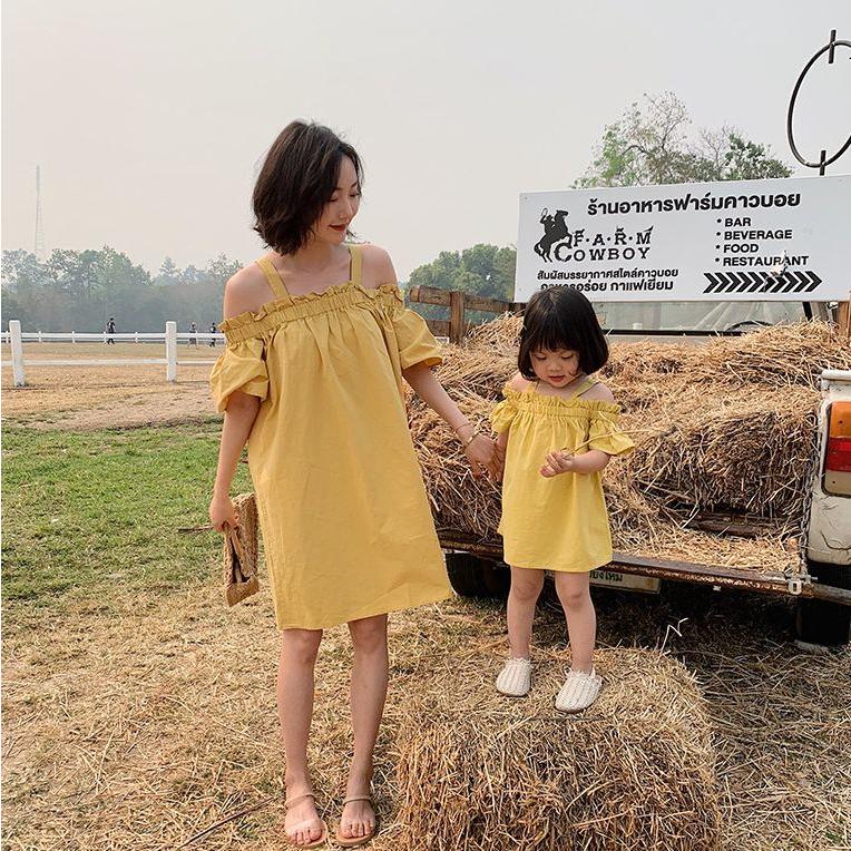 ワンピース オフショルダー 子供服 こども服 親子コーデ ペアルック ペアコーデ お揃い ベビー キッズ 女の子 女児 可愛い かわいい おしゃれ オ Top 405 おとりよせ Com 通販 Yahoo ショッピング