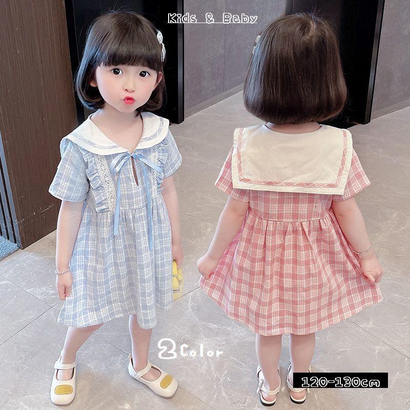 ワンピース キッズ 女の子 半袖 膝丈 セーラーカラー チェック リボン レース 春 夏 お出かけ フォーマル かわいい おしゃれ 清楚 1cm Top おとりよせ Com 通販 Yahoo ショッピング