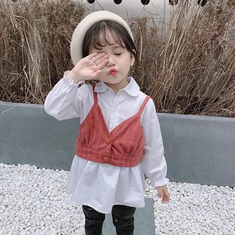 シャツ ビスチェ 2点セット 80-130cm トップス キッズ ベビー 子供服 女の子 長袖 レイヤード かわいい おしゃれ :top-43903:おとりよせ.com - 通販 - Yahoo!ショッピング シャツ ビスチェ 2点セット 80-130cm トップス キッズ ベビー 子供服 女の子 長袖 レイヤード かわいい おしゃれ :top-43903:おとりよせ.com - 通販 - Yahoo!ショッピング