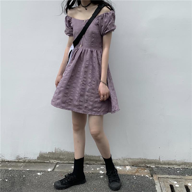 ワンピース ミニワンピース レディース Aライン 半袖 オフショルダー おしゃれ かわいい 無地 シンプル 着回し デート エレガント Top おとりよせ Com 通販 Yahoo ショッピング