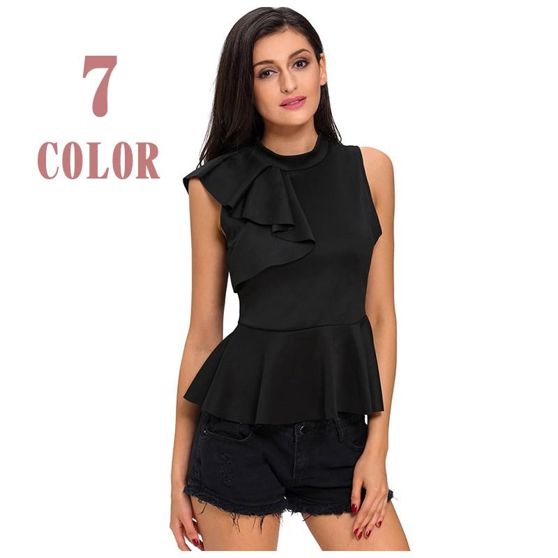 レディースファッション レディースタンクトップ ノースリーブ タンクトップ レディース Tシャツ トップス プルオーバー ラウンドネック クレープ フ Top おとりよせ Com 通販 Yahoo ショッピング