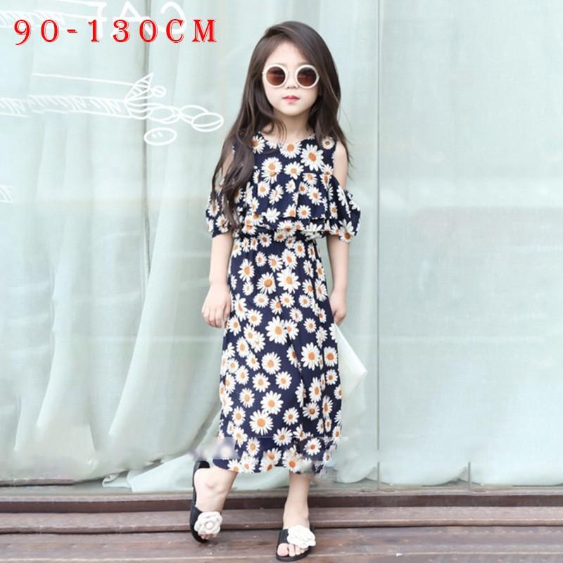 子供服 キッズウェア ロングワンピース ロング丈 肩だし オープンショルダー 花柄 マーガレット柄 半袖 大人っぽい 夏 リゾート ビーチ おしゃれ Top おとりよせ Com 通販 Yahoo ショッピング