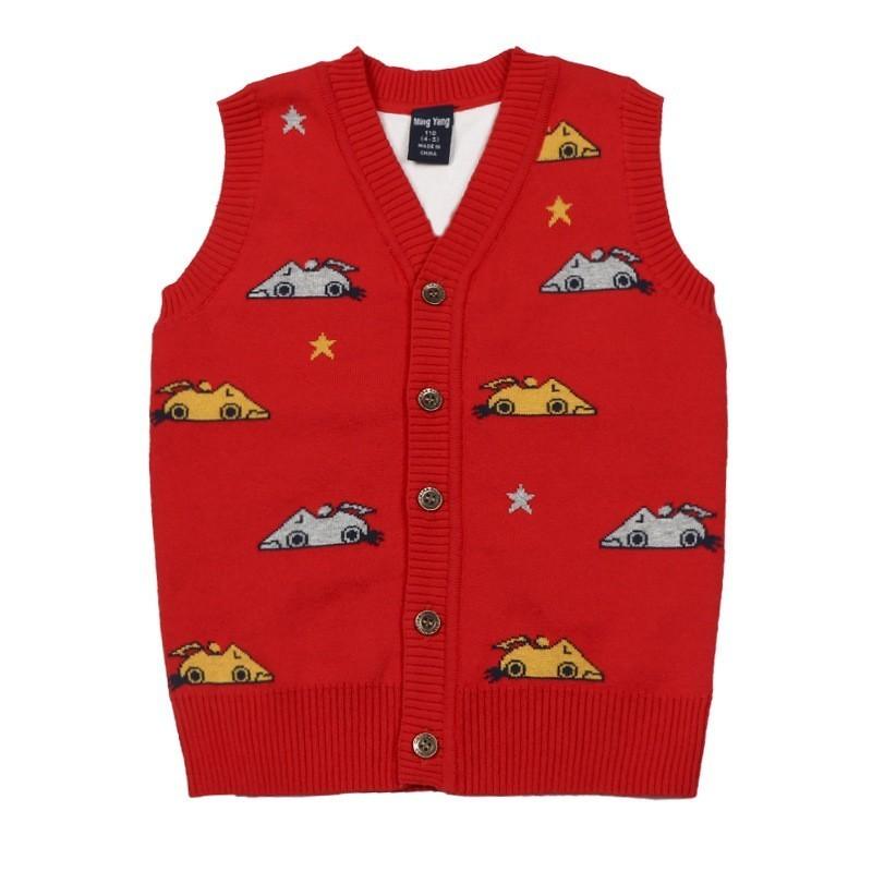 ニットベスト ジレ チョッキ Vネック 前開き 子供服 キッズ トップス 車柄 レーシングカー カジュアル カッコイイ 男の子 男児 子供用 子ども服 Top おとりよせ Com 通販 Yahoo ショッピング