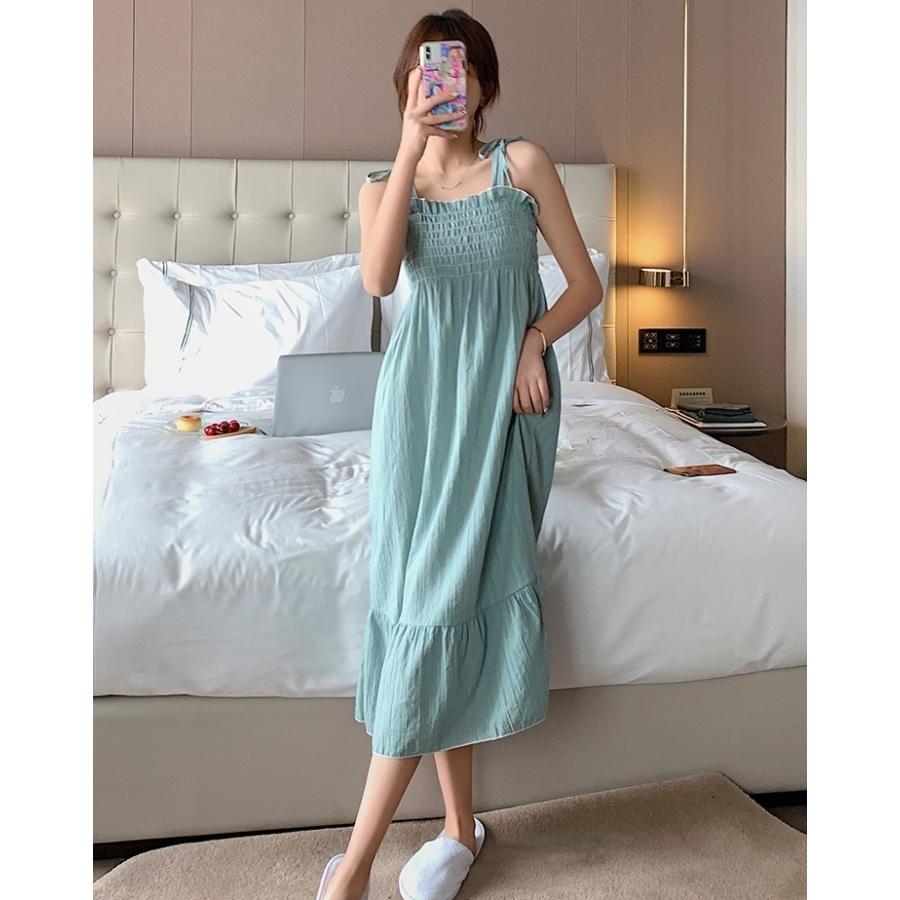 国内外の人気が集結 ロング丈 膝丈 大きいサイズあり ルームウェア 女性用 レディース ワンピース ネグリジェ Aライン フロントリ スクエアネック 袖なし ノースリーブ ネグリジェ カラー 1919イエロー Www We Job Com