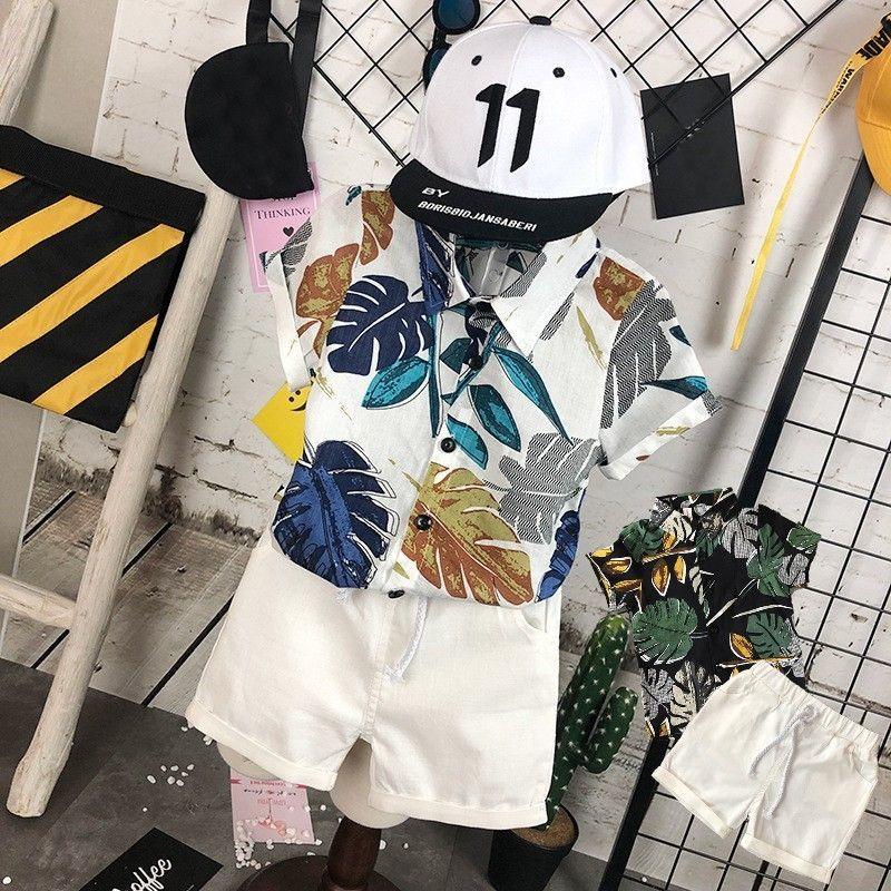 半袖柄シャツ ハーフパンツ 子供服 キッズ服 男の子用 柄シャツ シャツ 半袖 ボタニカル柄 トロピカル 襟 衿 ボタン 半ズボン ズボン パンツ ロ Top おとりよせ Com 通販 Yahoo ショッピング