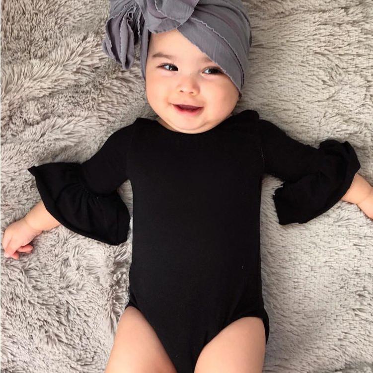 全商品オープニング価格 ロンパース ベビー キッズ 子供服 女の子 赤ちゃん 長袖 フリル袖 かわいい 無地 シンプル おしゃれ ラウンドネック ギフト プレゼント Babylonrooftop Com Au