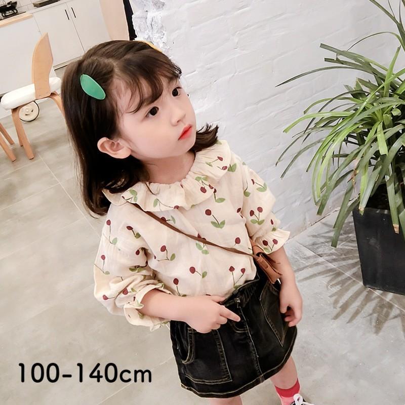 ブラウス プルオーバー 長袖 キッズ 子供服 女の子 トップス 春服 秋服 花柄 丸襟 丸首 フリル カジュアル かわいい おしゃれ お出かけ ベー Top おとりよせ Com 通販 Yahoo ショッピング