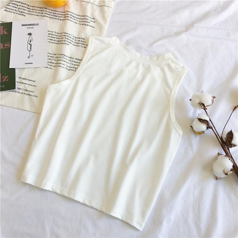 あす楽対応 タンクトップ レディース 夏服 トップス クルーネック ショート丈 無地 カジュアル シンプル 定番 お出かけ 部屋着 女の子 女性用 婦人用 ブラッ G Grafiti Si