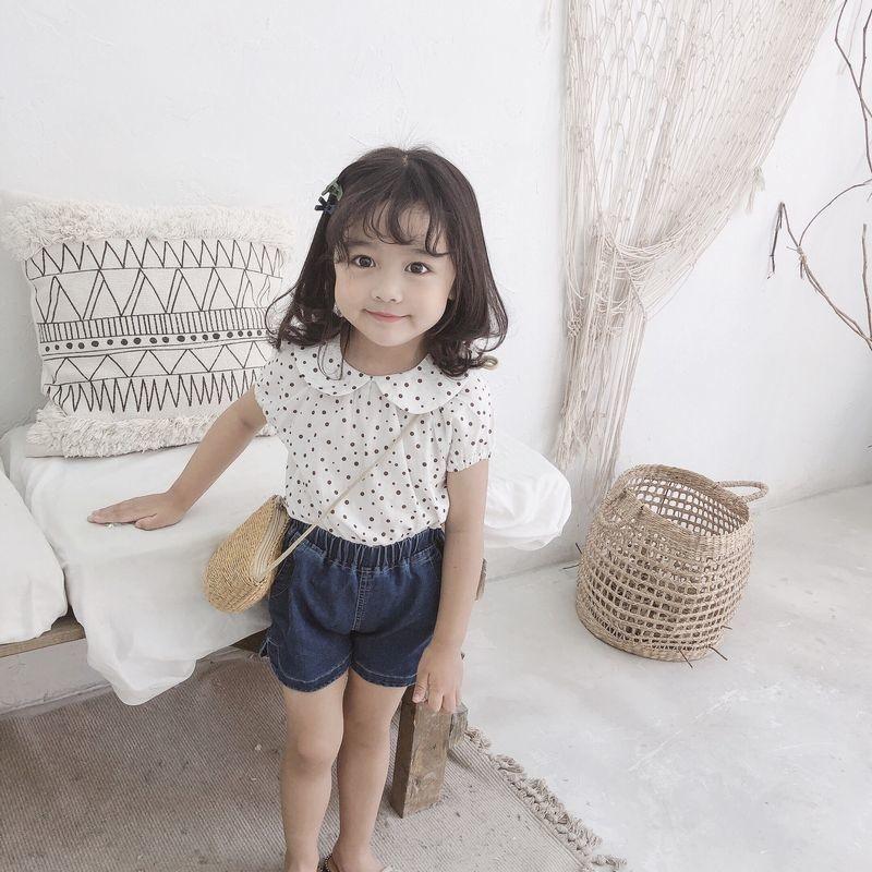 ブラウス キッズ ベビー 子供服 こども服 半袖 トップス 水玉 ドット 襟つき ボタン プルオーバー おしゃれ 可愛い かわいい 女の子 女児 80 Top 766 おとりよせ Com 通販 Yahoo ショッピング