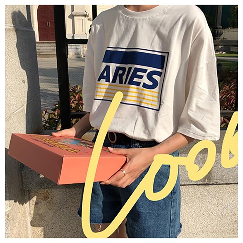 レディース ファッション Tシャツ 五分袖 半袖 女性プリント 大きめ ゆったり カジュアル シンプル ラフ おしゃれ 白 黒 夏 M L Xl 2x Top おとりよせ Com 通販 Yahoo ショッピング