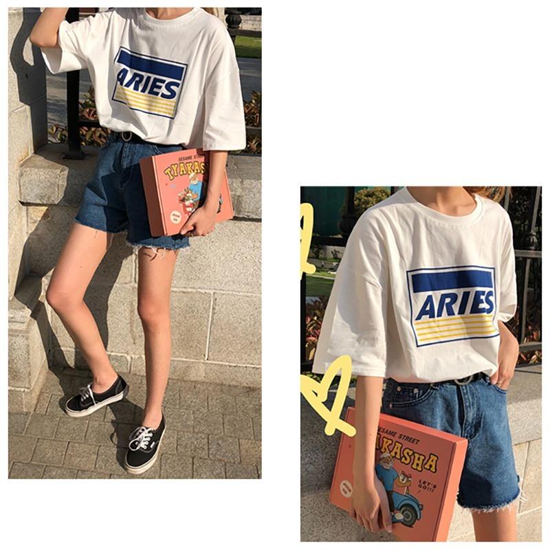 レディース ファッション Tシャツ 五分袖 半袖 女性プリント 大きめ ゆったり カジュアル シンプル ラフ おしゃれ 白 黒 夏 M L Xl 2x Top おとりよせ Com 通販 Yahoo ショッピング