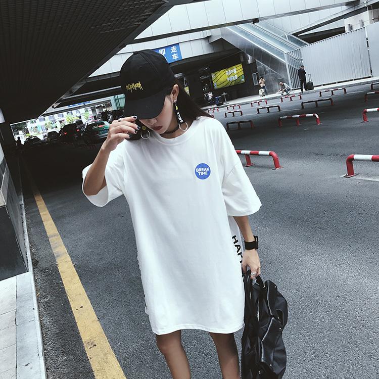 Tシャツワンピース レディース 半袖 ラウンドネック ミニ丈 膝 ビッグ Tシャツワンピース レディース 半袖 ラウンドネック ミニ丈 膝 ビッグ