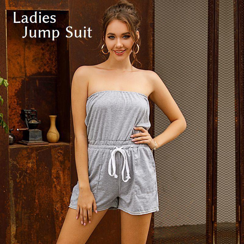 オールインワン レディース ジャンプスーツ ショート丈 コンビネゾン ベアトップ ショートパンツ 短パン つなぎ 女性用 婦人服 袖なし ストラップレ Top 471 おとりよせ Com 通販 Yahoo ショッピング