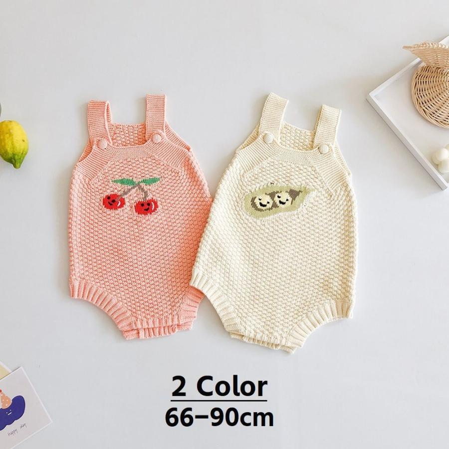 ノースリーブロンパース ベビー 赤ちゃん 男の子 女の子 男子 女子 幼児 男女兼用 ベビー服 赤ちゃん服 トップス 肩紐 ボタン付き サクランボ ロ Top 905 おとりよせ Com 通販 Yahoo ショッピング